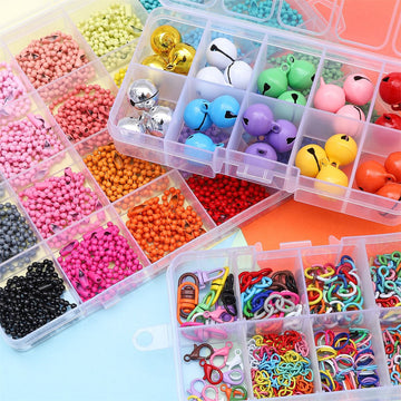 DIY colorful metal keychain accessories set