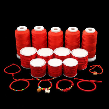 Red Cord Bracelet Weaving Rope Chinese Knot Jewelry Thread