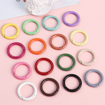 Alloy Spring Ring Clasps Keychain (Painted Finish, 30mm)