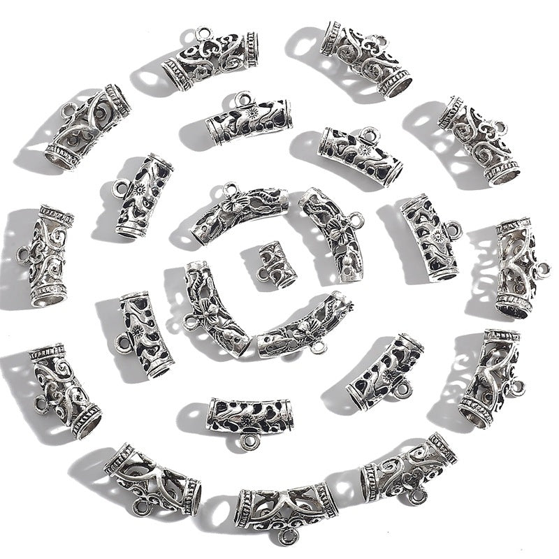 DIY Alloy Three-Way Pendant Connecting Buckle (Antique Silver Plated)