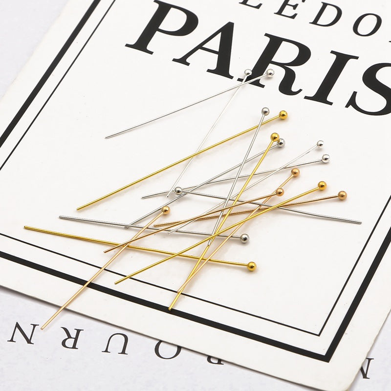 Copper Ball Head Pins - Jewelry Making Essentials