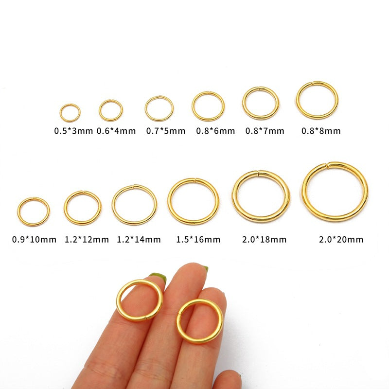 3-20mm Single Ring Open Iron Jump Rings Jewelry Making Kit