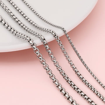 2-4mm Stainless Steel Bracelet Clavicle Chain Jewelry Material