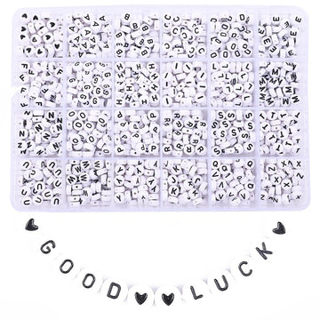Acrylic Alphabet Beads Set-24 Grids