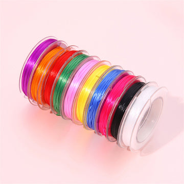 0.7mm Colorful Elastic Stretch Cord Beading Thread Bracelet Making Supplies