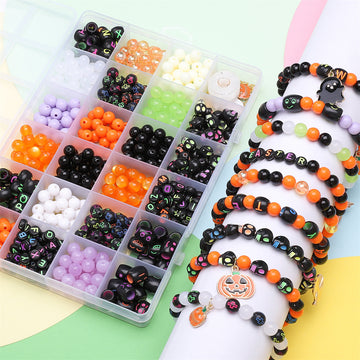 Acrylic Halloween Alloy Accessories Box-24 Grids
