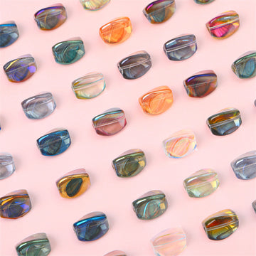 10 Irregular Aurora Fantasy Glass Crystal Beads