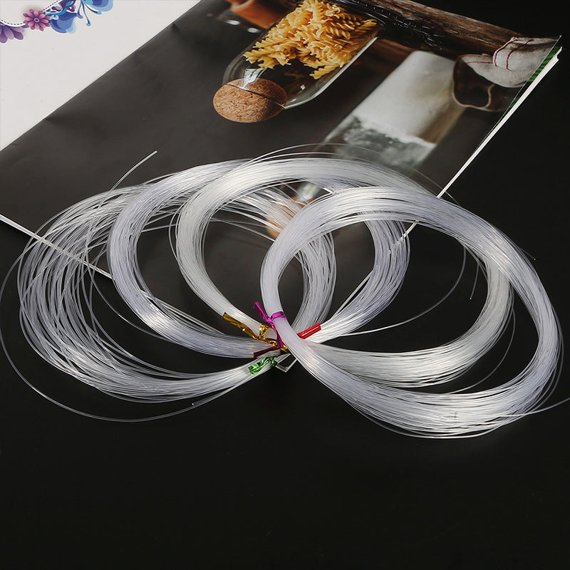 Transparent Handmade Crystal Fishing Line Without Elasticity Beading Thread