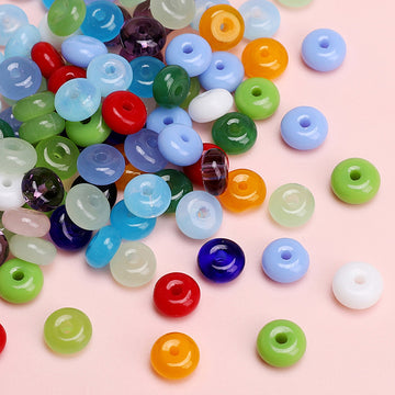 6x3mm Wheel Beads Glass Pony Beads Bracelet Making Supplie