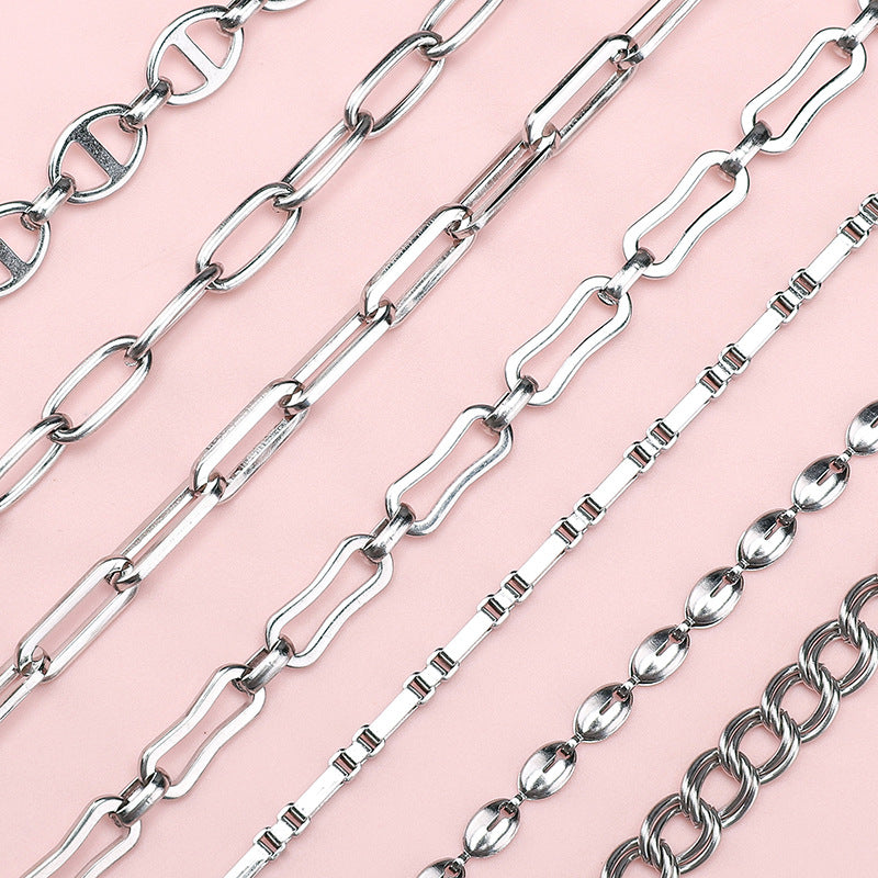 Butterfly Chain Extension Chain Stainless Steel Jewelry Chains
