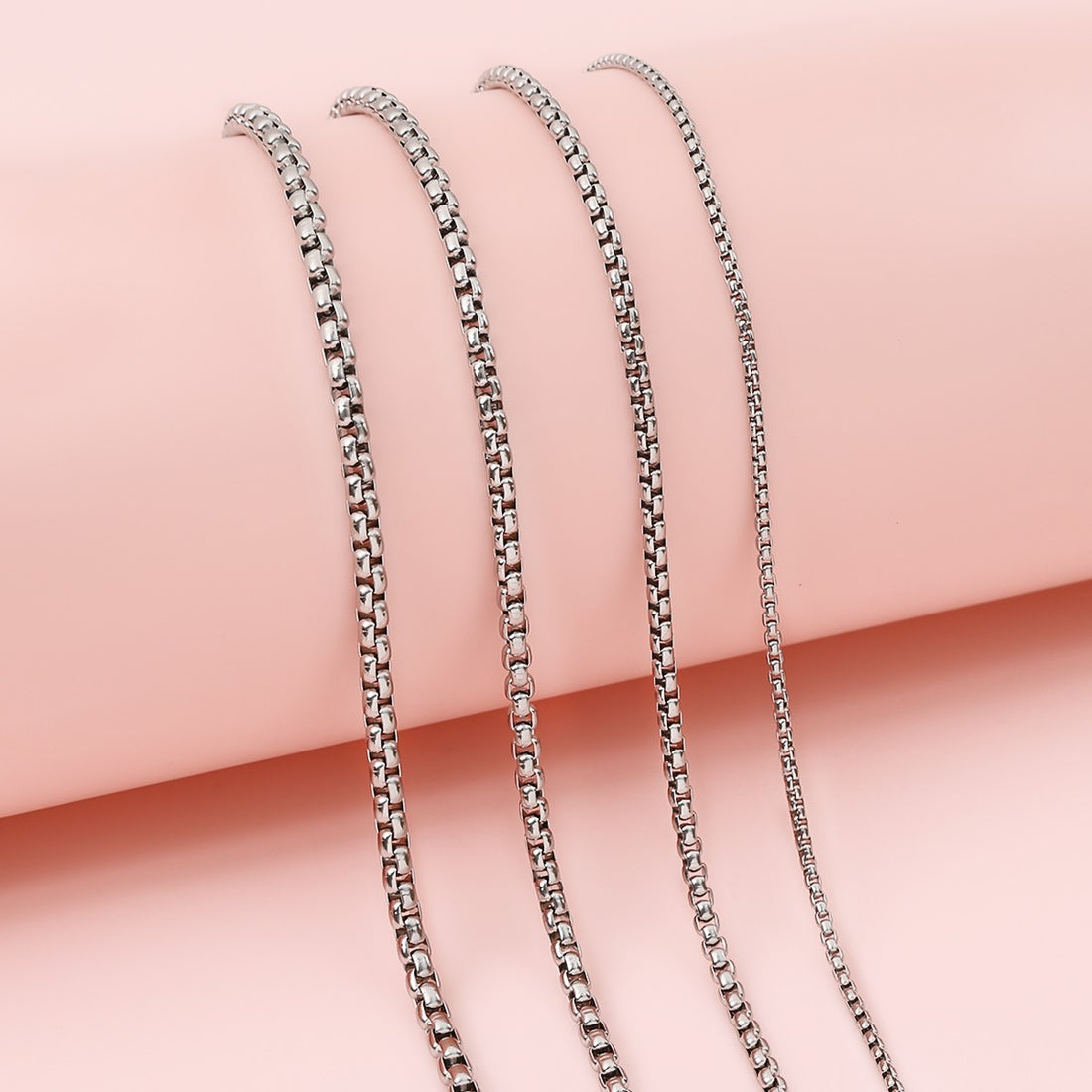 2-4mm Stainless Steel Bracelet Clavicle Chain Jewelry Material