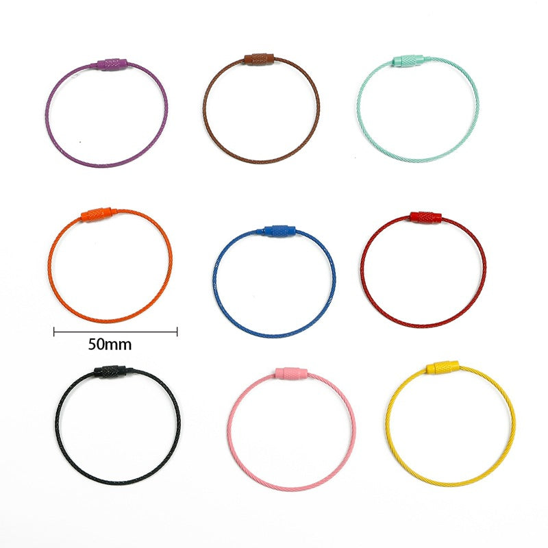 Candy Color DIY Keychain Jump Rings