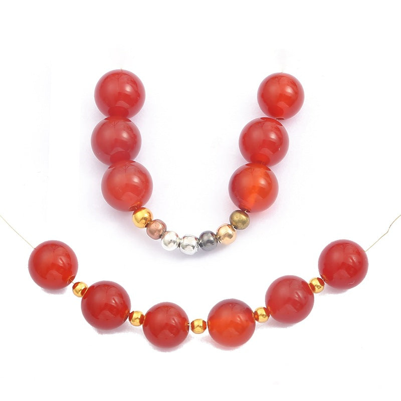 DIY Iron Round Spacer Beads Beading Jewelry Making
