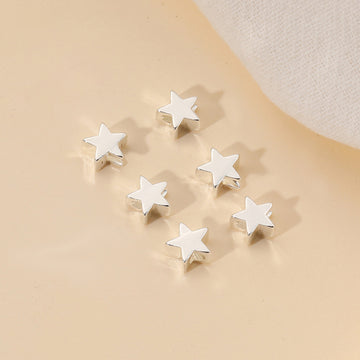 Five-Point Star Charm – Gold-Plated Copper, 5/6/8 mm