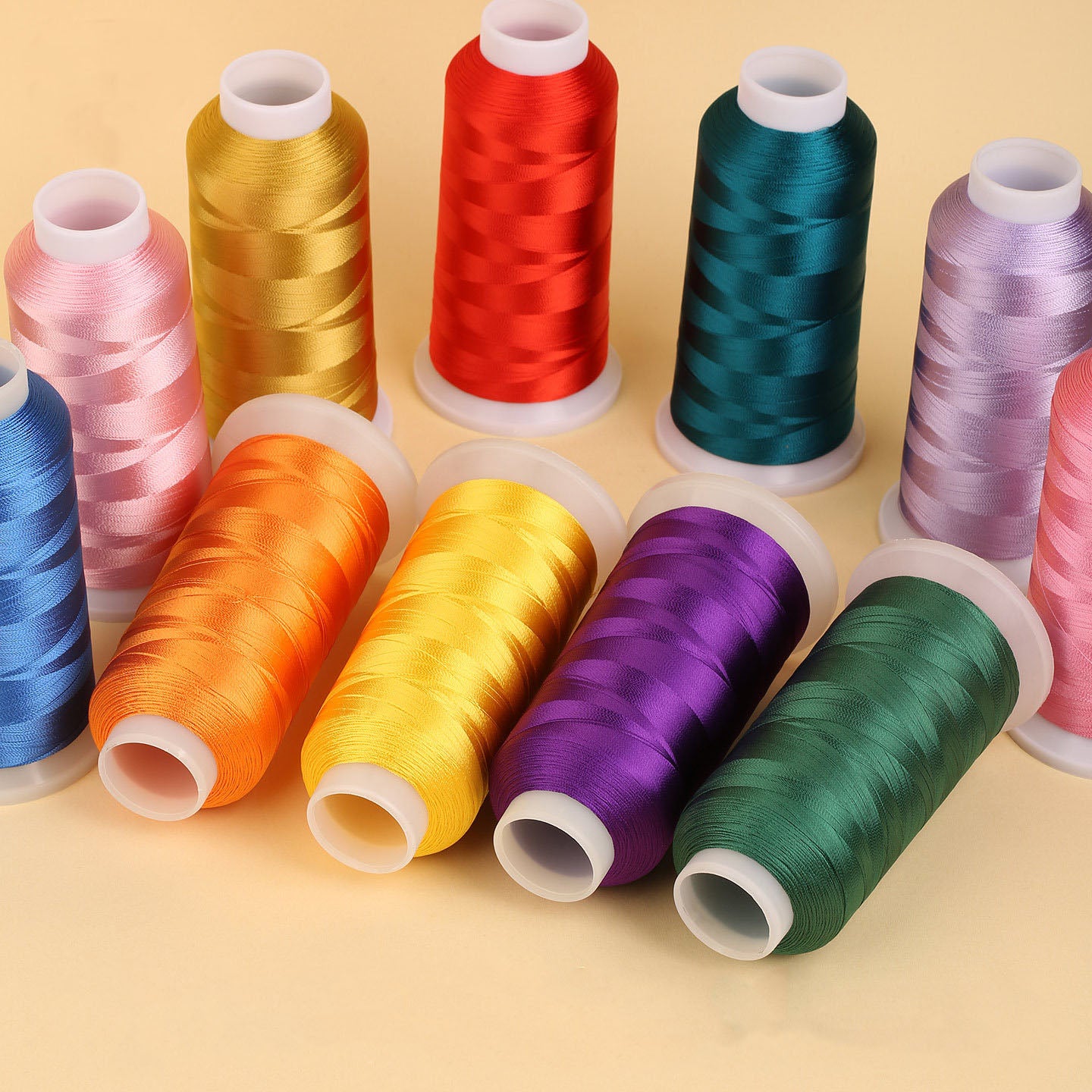 Fine Rayon Embroidery Cord 0.2mm, Artificial Silk Thread for Tassel Crafts, Braiding, Sewing & Handmade Projects