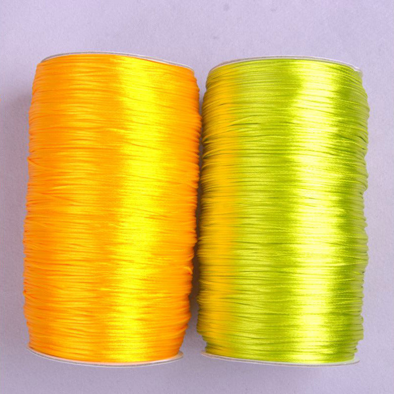 1.5mm Nylon Chinese Knotting Cord – Korean Silk Style Craft String for Jewelry Making, DIY Braiding & Weaving Rope, Fade-Resistant Beading Thread, 500m Bulk Spool