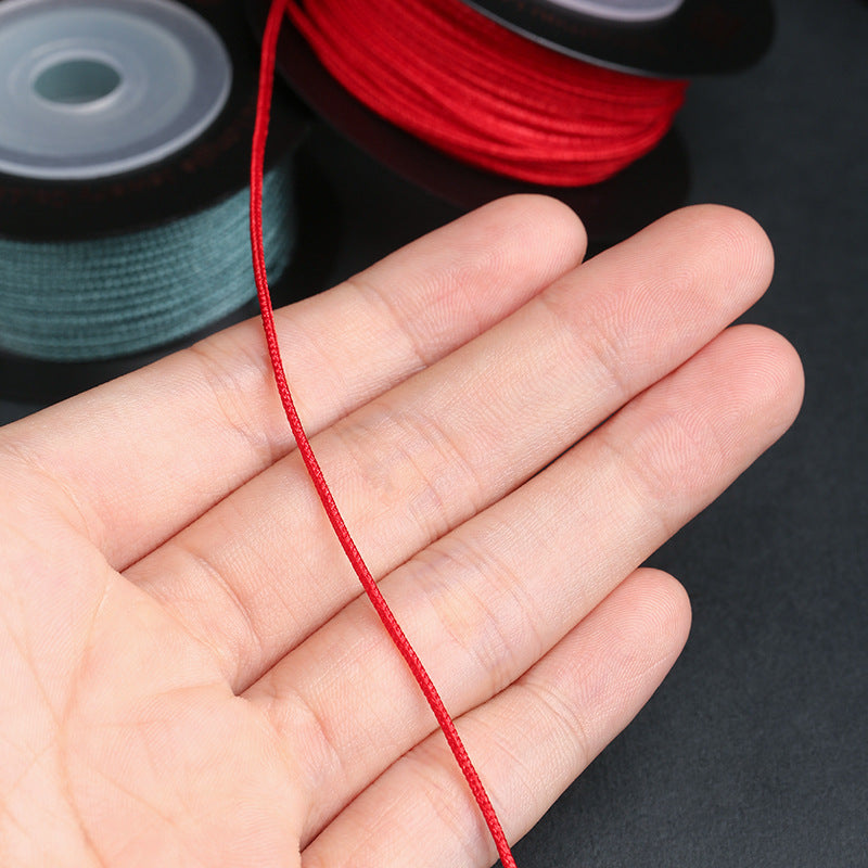 1.5mm Soft Eight-Strand Cord for DIY Bracelet Crafts, Handwoven Jewelry Rope, Braided Thread for Handmade Accessories