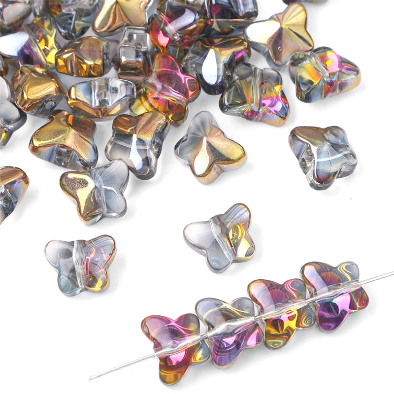 Glass Butterfly Crystal Beads Jewelry Making Accessories