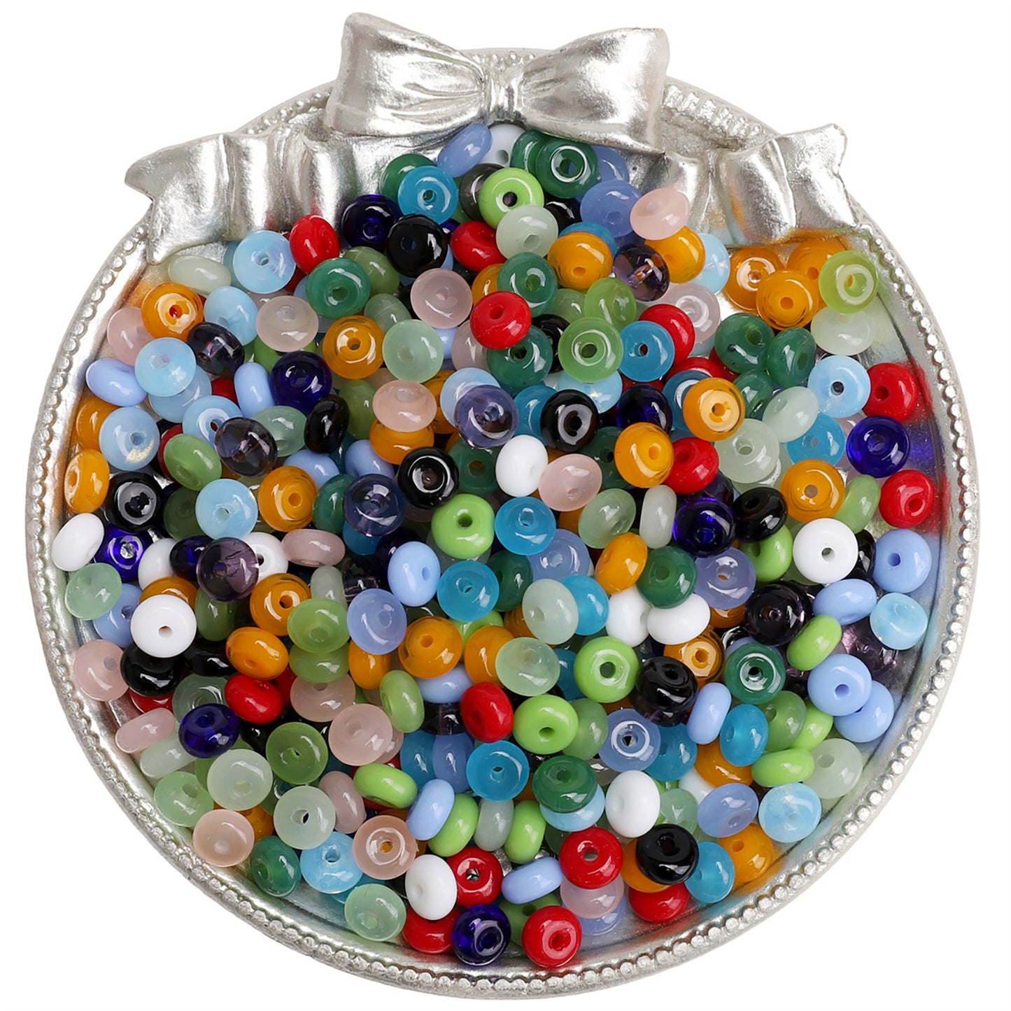6x3mm Wheel Beads Glass Pony Beads Bracelet Making Supplie