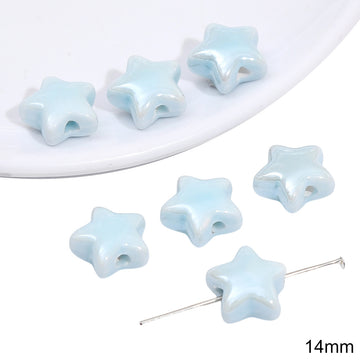 Pentagram Blues Beads Jewelry Making Supplies