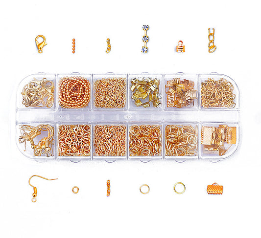 DIY Handmade Earrings and Studs Jewelry Set - 12 Grids