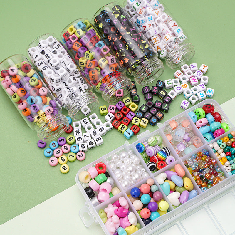 Acrylic Letter & Number Bead Kit – DIY Safety Bracelets for Kids & Pets, Personalized Jewelry Making Set