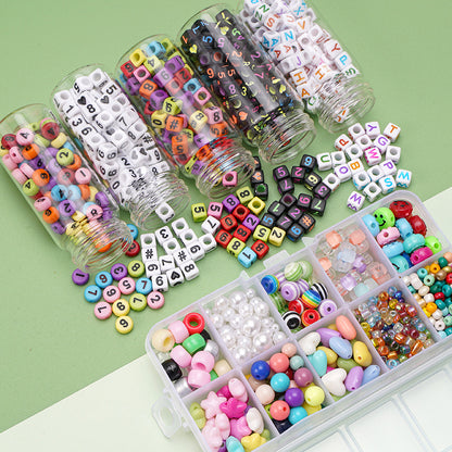 Acrylic Letter & Number Bead Kit – DIY Safety Bracelets for Kids & Pets, Personalized Jewelry Making Set