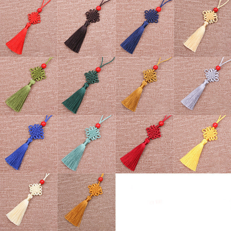 Mini Chinese Knot Tassel Set – Small Pendant Charms & Bookmark Tassels for DIY Crafts