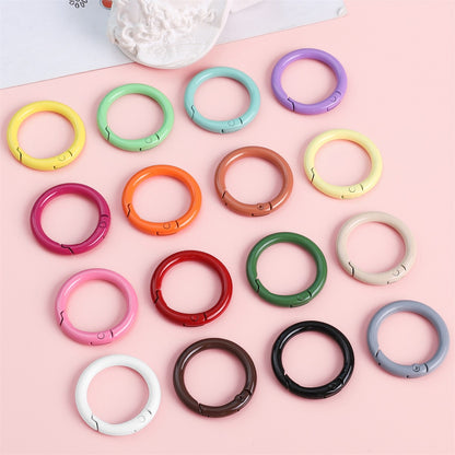 Alloy Spring Ring Clasps Keychain (Painted Finish, 30mm)