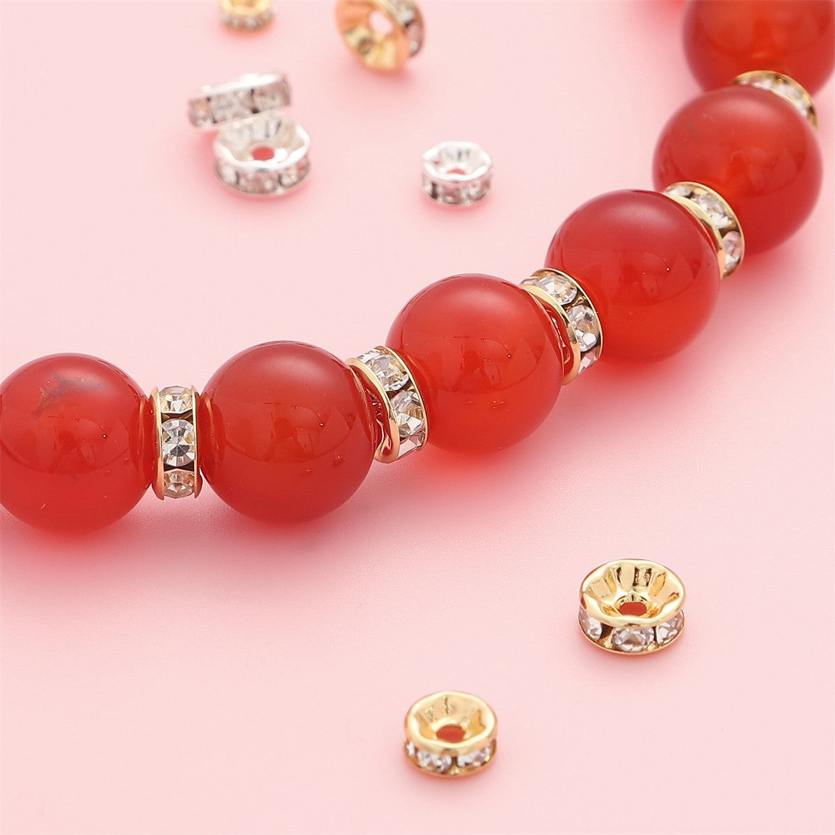 14K Gold Plated Diamond Spacer Beads (10pcs/pack)