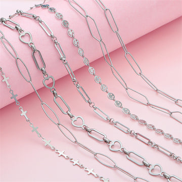 Stainless Steel Cross & Heart Chain Extender