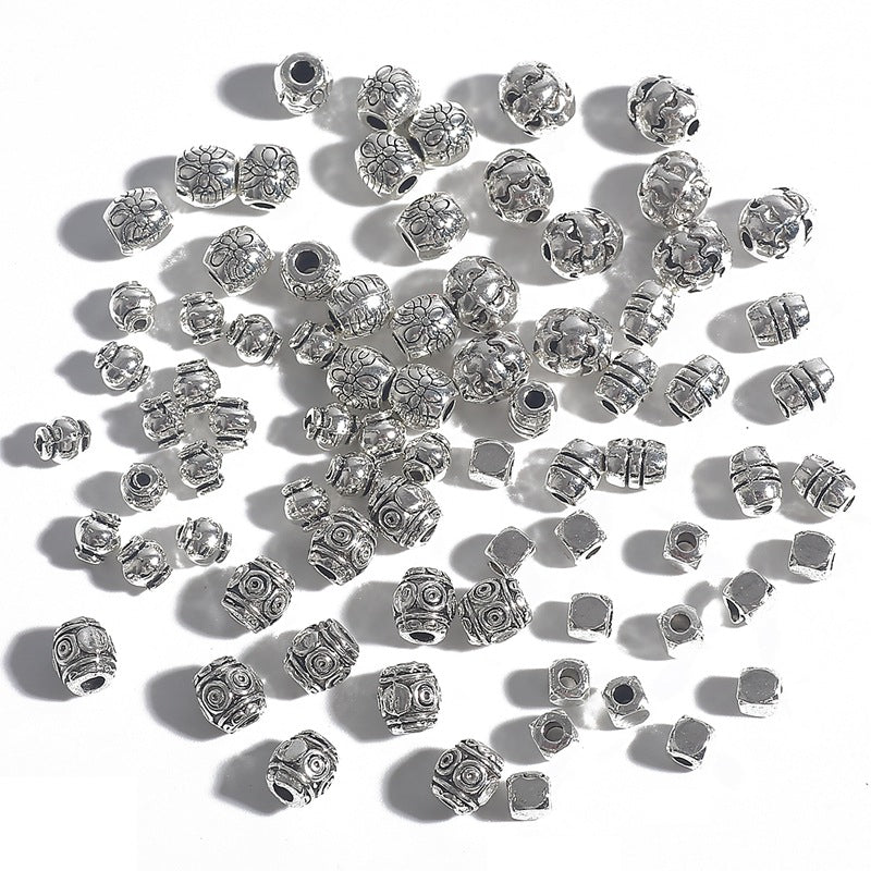 Irregular alloy spacer beads