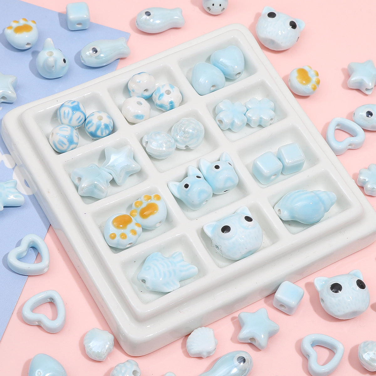 Small Cube Beads Jewelry Making Supplies