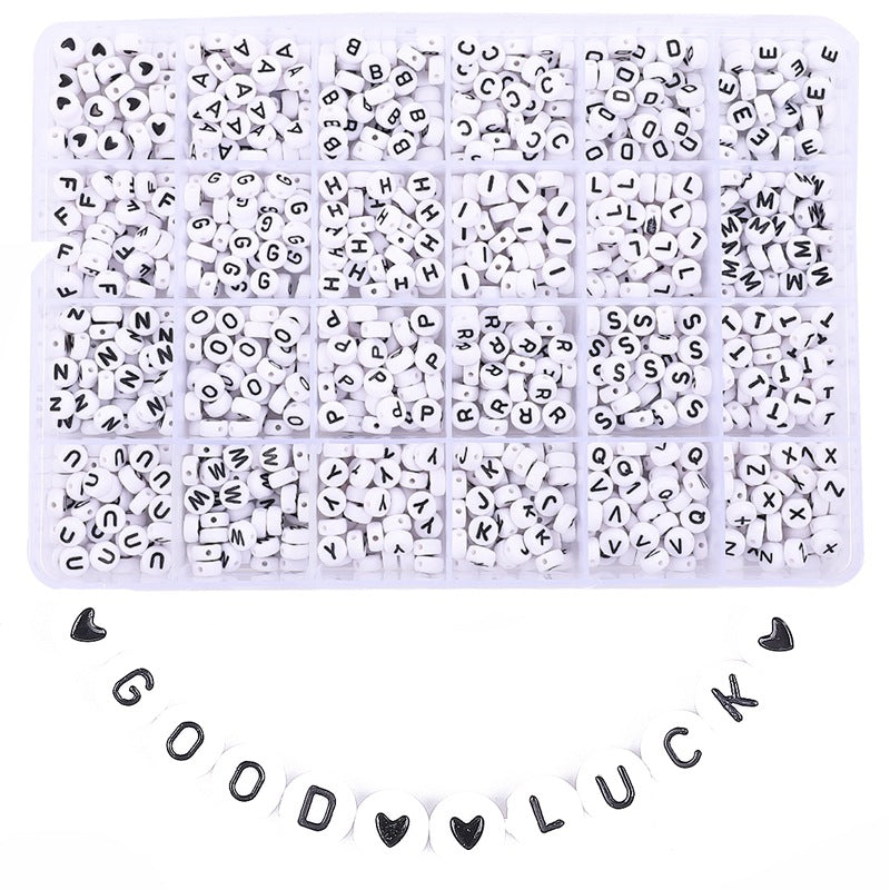 Acrylic Alphabet Beads Set-24 Grids