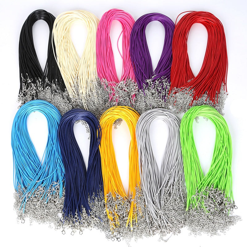 1.5-2mm Korean Waxed Wire Necklace String DIY Jewelry Making Kit
