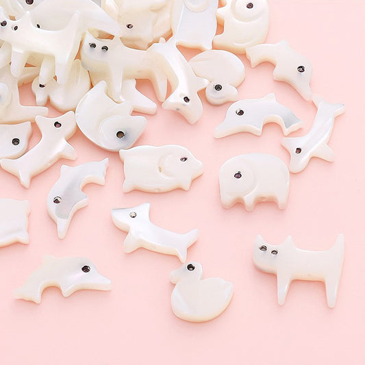Natural Beads Shells Small Animal Pendant DIY