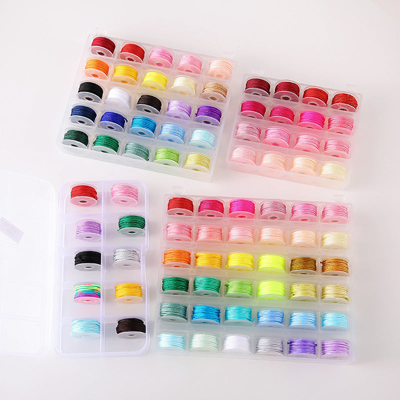 DIY Bracelet Nylon Cord Set - Yellow Series 10 Colors,  0.8mm