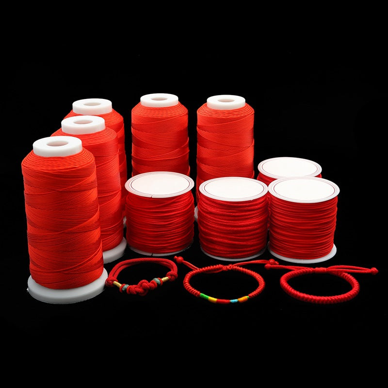 Red Cord Bracelet Weaving Rope Chinese Knot Jewelry Thread