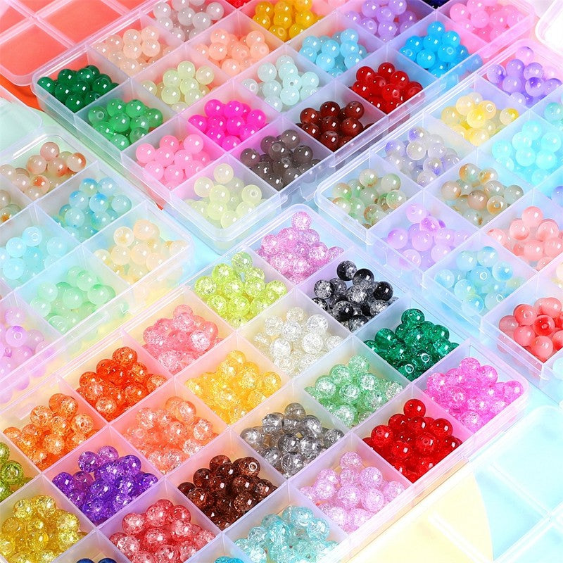 Glass Explosion Beads Bracelet Beading Kits - Multiple Specifications