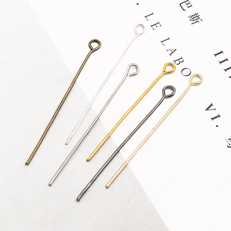 Iron 9-Shaped Pins For Earring Making(Multi-Size & Color Options)