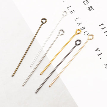 Iron 9-Shaped Pins For Earring Making(Multi-Size & Color Options)