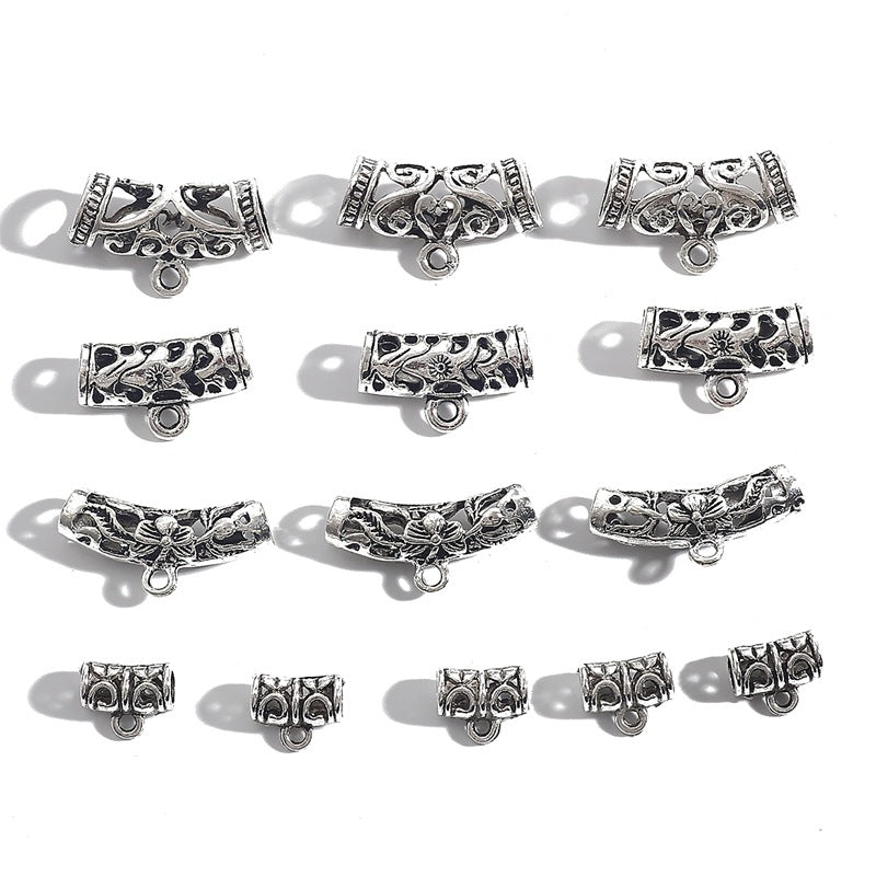 DIY Alloy Three-Way Pendant Connecting Buckle (Antique Silver Plated)