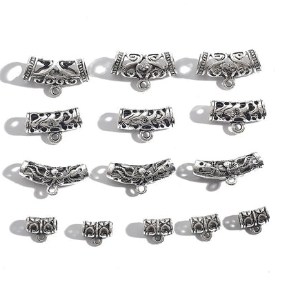 DIY Alloy Three-Way Pendant Connecting Buckle (Antique Silver Plated)