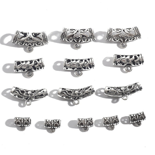 DIY Alloy Three-Way Pendant Connecting Buckle (Antique Silver Plated)