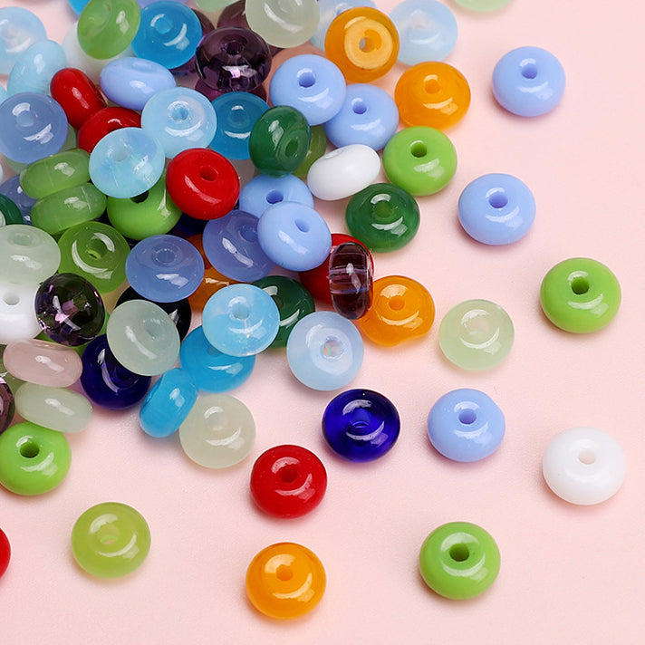 6x3mm Wheel Beads Glass Pony Beads Bracelet Making Supplie