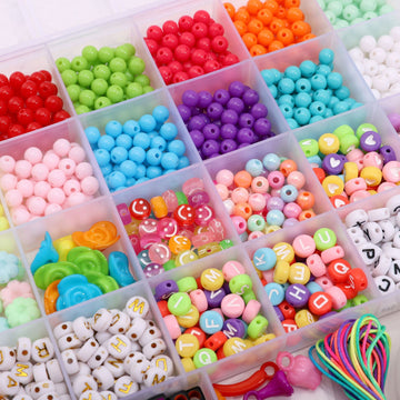 26-Grid Acrylic Letter Bead Kit – DIY Jewelry Making Set for Bracelets, Necklaces & Personalized Crafts
