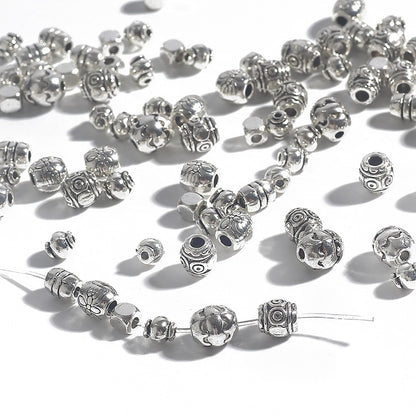 Irregular alloy spacer beads