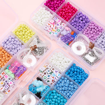 10-grid acrylic bead set DIY jewelry accessories handmade beaded loose beads