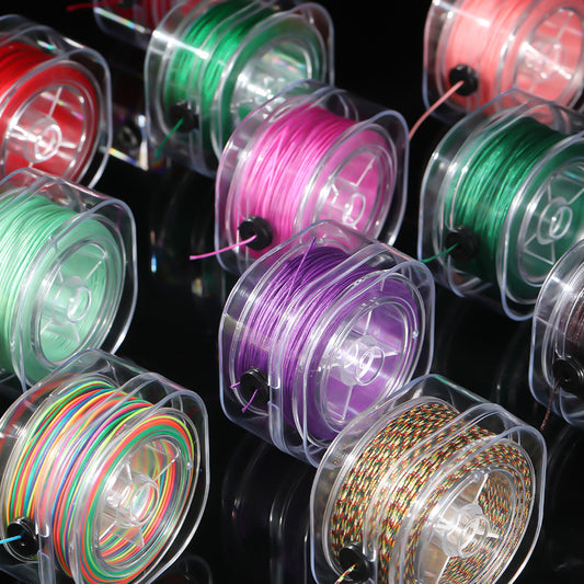0.8mm Nylon Cord Box – Colorful Beading & Jewelry String for DIY Crafts