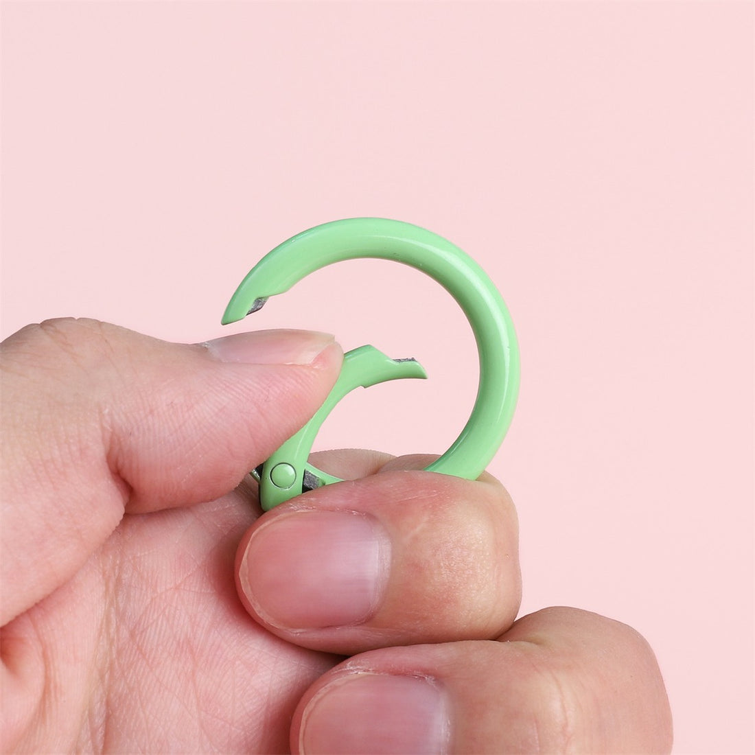 Alloy Spring Ring Clasps Keychain (Painted Finish, 30mm)